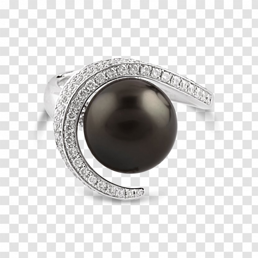 Silver Onyx Body Jewellery Jewelry Design - Tahitian Pearl Transparent PNG