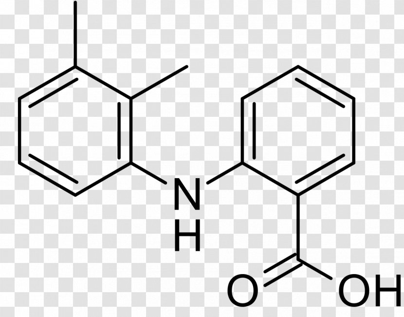 Mefenamic Acid Chemistry Benzoic Structural Formula - Phenols - Molecule Transparent PNG