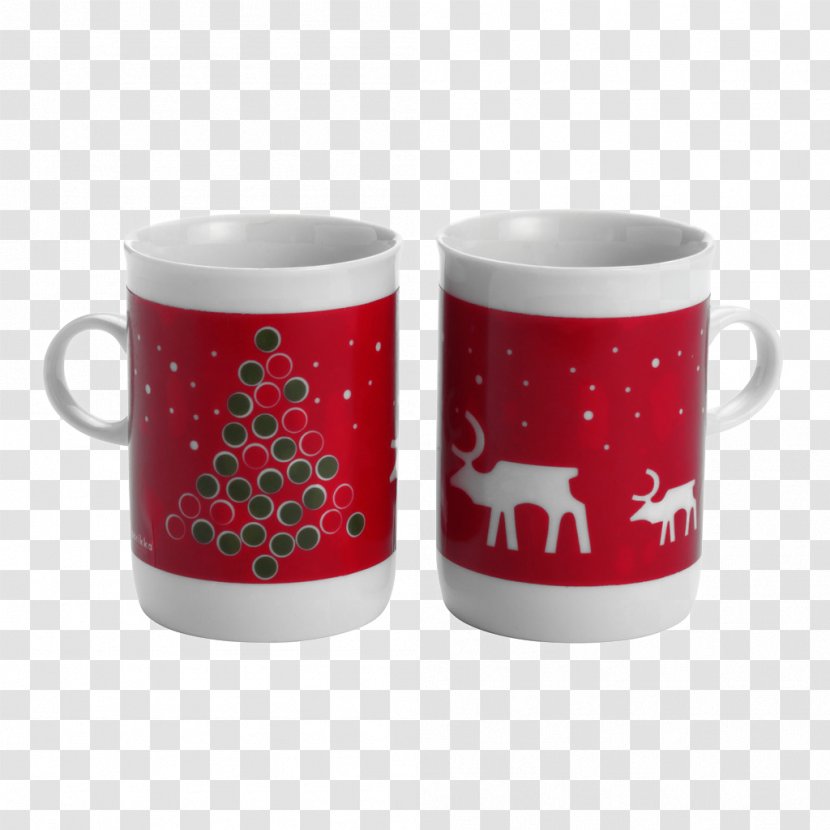 Mug Christmas Coffee Cup - Red Cups Transparent PNG