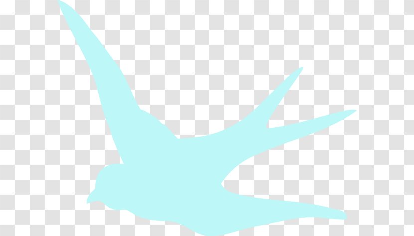 Bird Wing Illustration - Blue - Swallow Clipart Transparent PNG