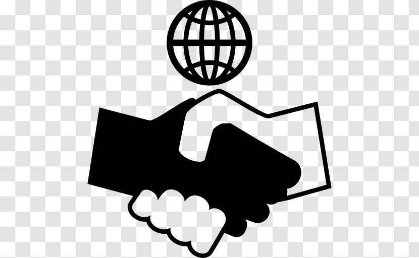 Handshake Black And White Clip Art - Finger - Hand Transparent PNG