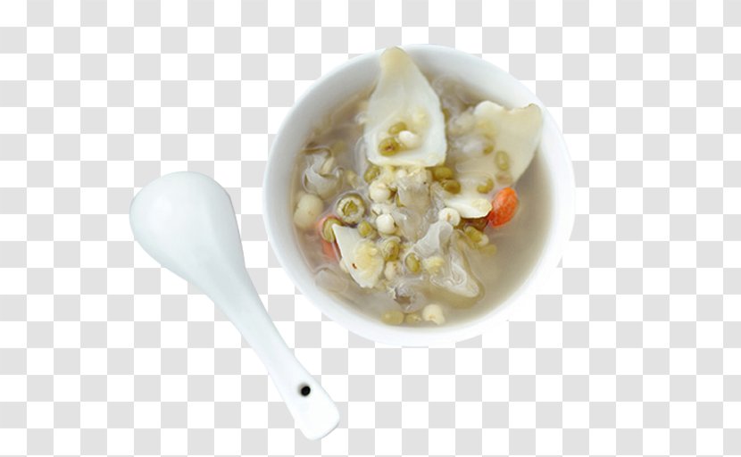 Tremella Fuciformis Soup Lotus Seed - Mung Bean - Lily With White Fungus Transparent PNG