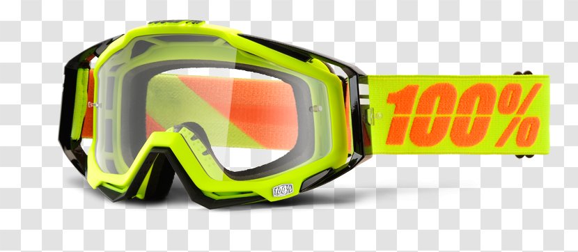Goggles Motocross Yellow Lens Mirror - Race Craft Inc Transparent PNG