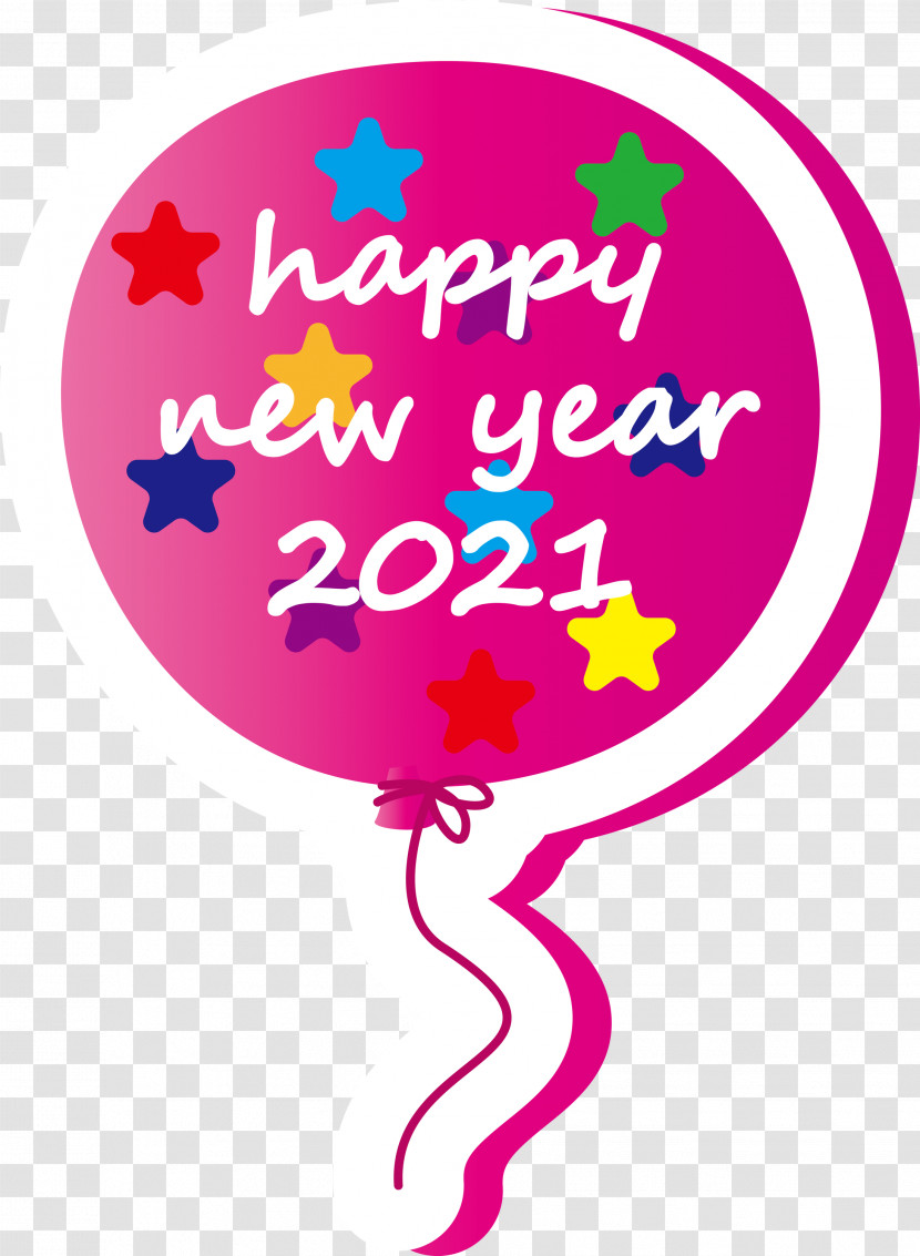 Balloon 2021 Happy New Year Transparent PNG