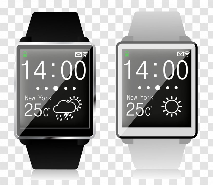 Smartwatch Wearable Technology Wristband Clip Art - Photography - Electronic Watch Transparent PNG