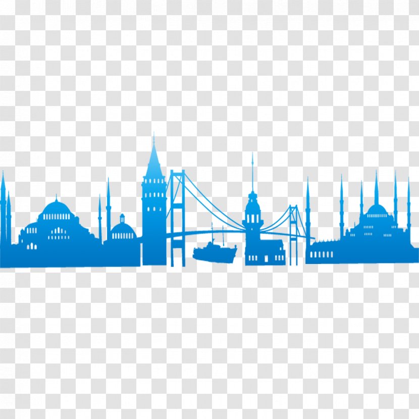 Maiden's Tower Royalty-free Illustration - Skyline - Silhouette Of City Building Transparent PNG