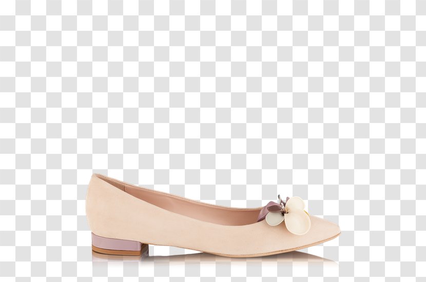 Footwear Shoe Sandal Ballet Flat Suede - Beige Transparent PNG