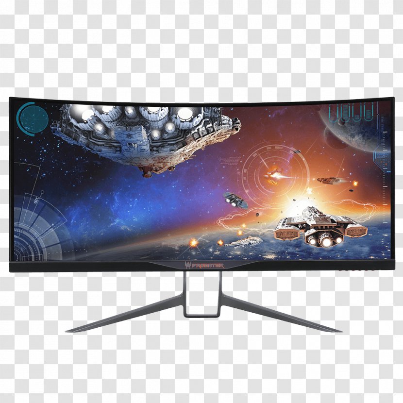 Predator X34 Curved Gaming Monitor Computer Monitors Acer Aspire Nvidia G-Sync 21:9 Aspect Ratio - Refresh Rate Transparent PNG