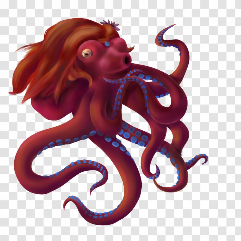 Octopus Legendary Creature - Organism - Reed Drawing Transparent PNG