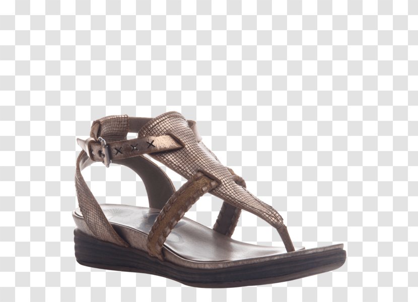 Sandal Wedge Shoe Flip-flops Leather - Flat Footwear Transparent PNG