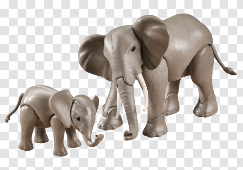 Playmobil Rhinoceros Hippopotamus Asian Elephant Baby Rhinos - Figurine - Family Transparent PNG