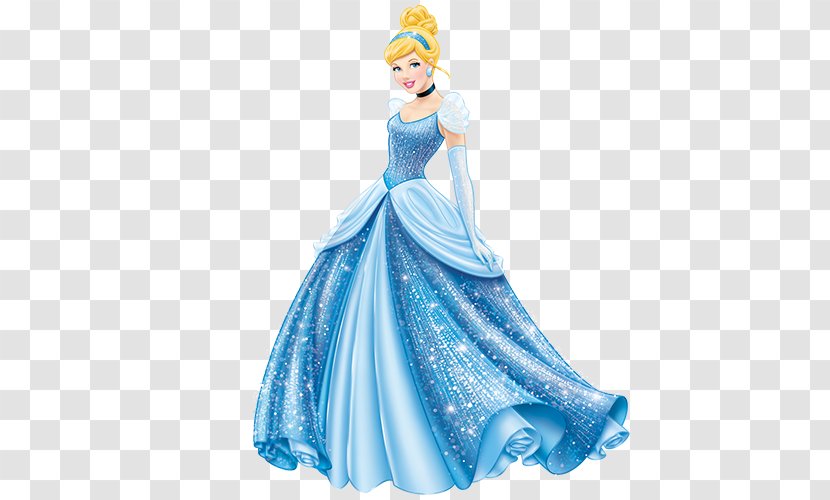 Cinderella Ariel Belle Disney Princess - Blue - Castle Transparent PNG