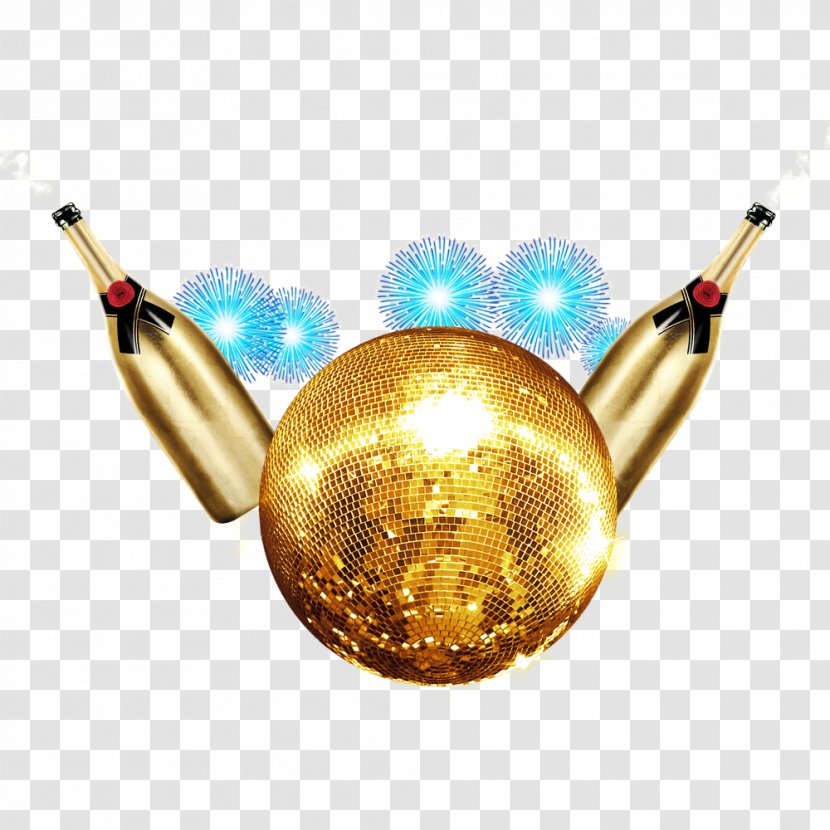Gold Party Ball - Global Celebration Transparent PNG