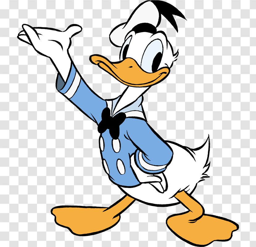 Donald Duck Mickey Mouse José Carioca Ludwig Von Drake - Black And White Transparent PNG