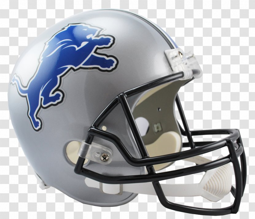 Detroit Lions NFL Philadelphia Eagles Carolina Panthers American Football Helmets - Motorcycle Helmet Transparent PNG