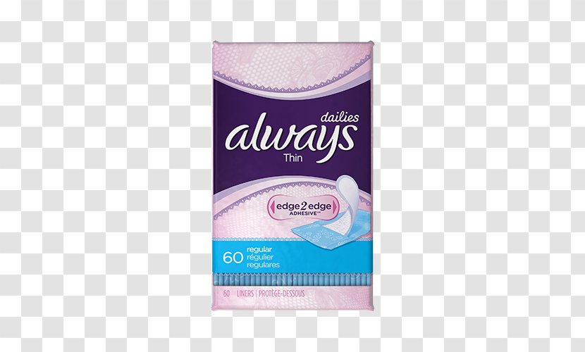 Always Pantyliner Tampax Tampon Carefree - Watercolor - Light Arrow Transparent PNG