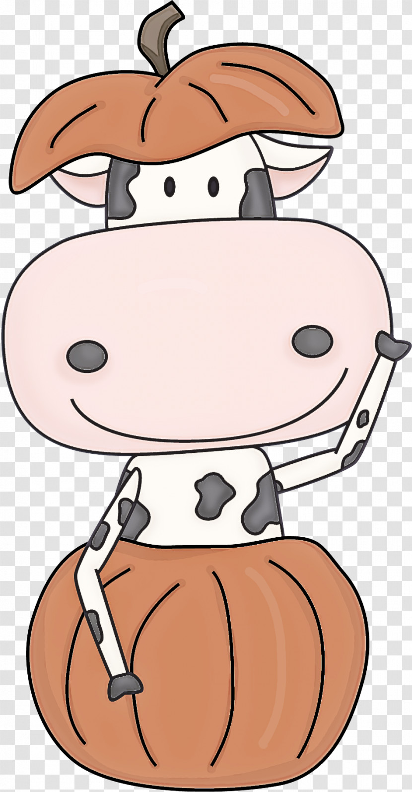 Cartoon Nose Line Line Art Smile Transparent PNG