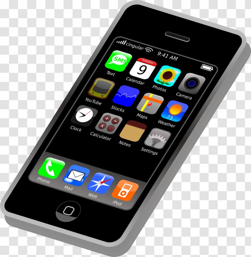 IPhone 4 Telephone Website Clip Art - Handset - Phone Transparent PNG