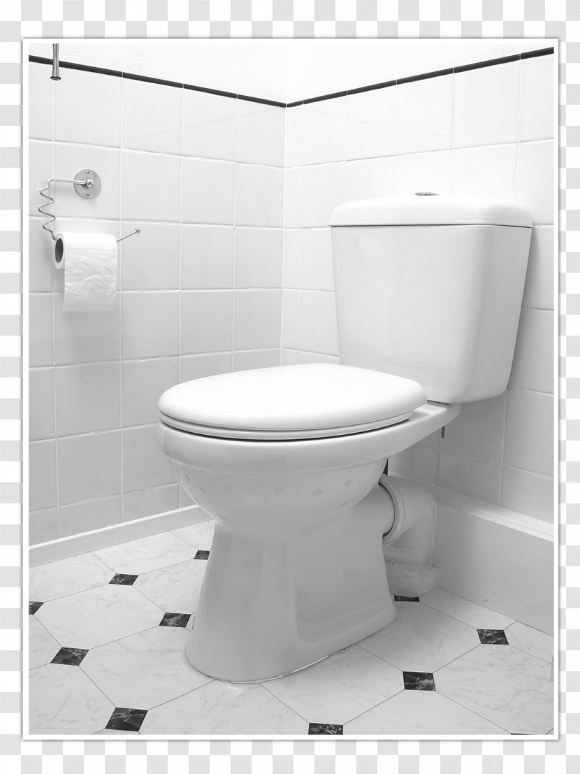 Toilet & Bidet Seats Bathroom Flush Bideh - Black And White Transparent PNG
