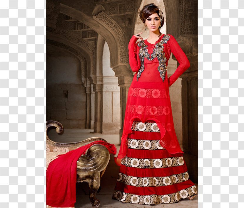 Gown Lehenga-style Saree Choli Shalwar Kameez - Gagra - Dress Transparent PNG