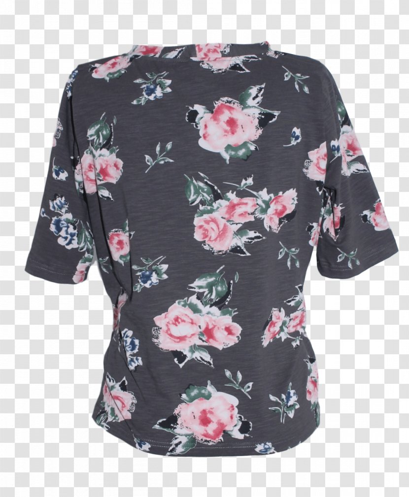 Sleeve T-shirt Shoulder Blouse - Active Shirt - Grey Rose Transparent PNG