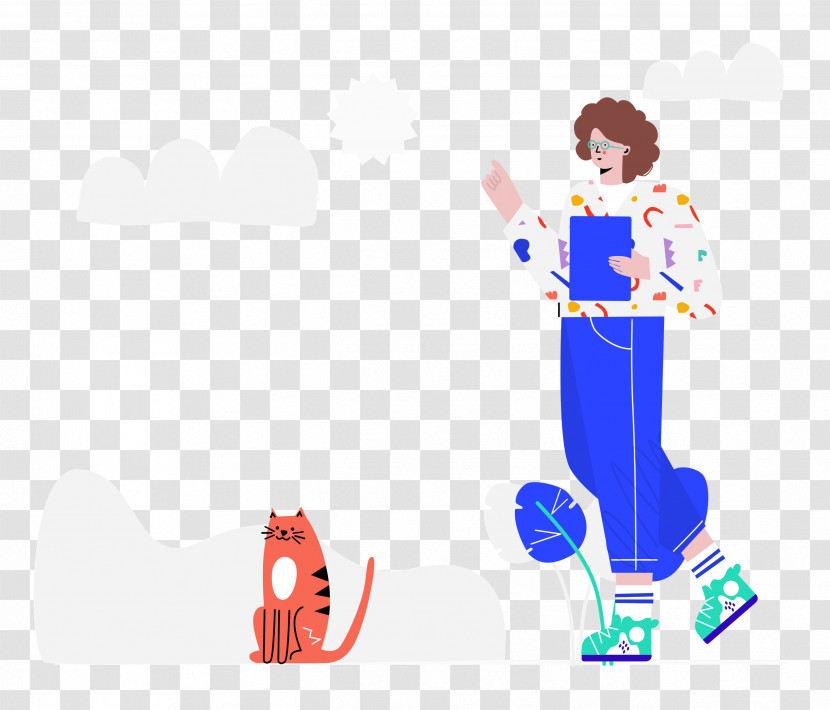 Walking The Cat Walking Pet Transparent PNG