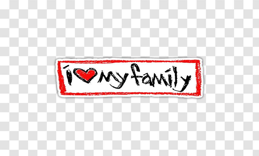 Family Love Sticker Happiness Mother - Brand - My Transparent PNG