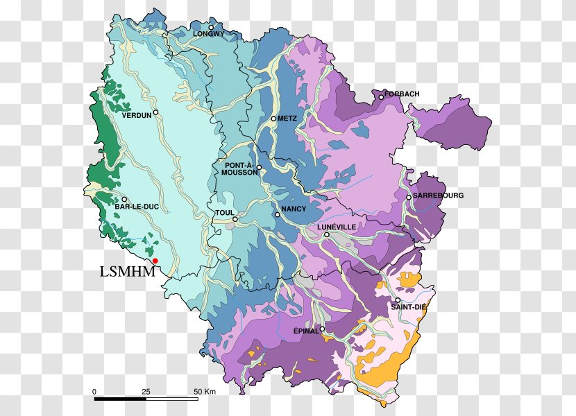 Geologic Map Lorraine Geology Meuse/Haute Marne Underground Research Laboratory - France Transparent PNG