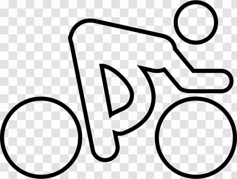Cycling Sport Symbol - Monochrome Photography Transparent PNG