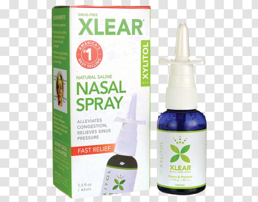 Nasal Spray Xylitol Nose Allergy Saline - Irritation - Grapefruit Seed Extract Transparent PNG