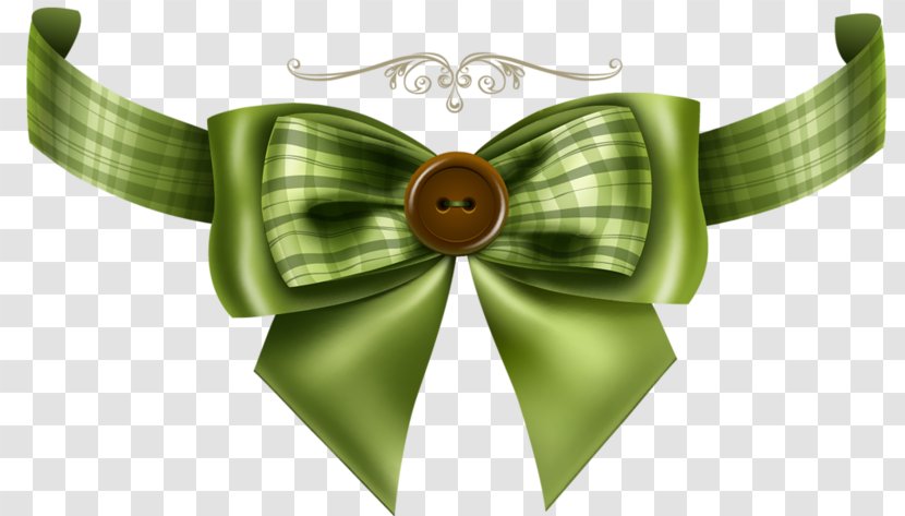 Ribbon Decorative Arts Greeting Card Illustration - Ornament - Green Bow Transparent PNG
