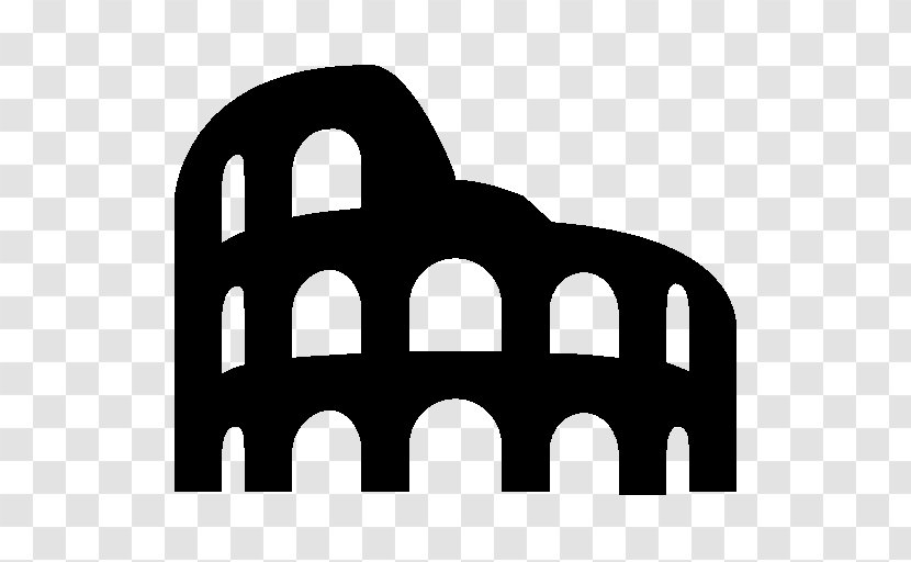 Colosseum - Black And White Transparent PNG