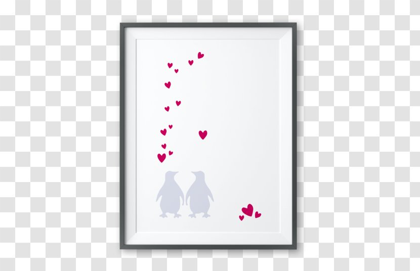 Penguin Picture Frames Gift Love - Rectangle Transparent PNG