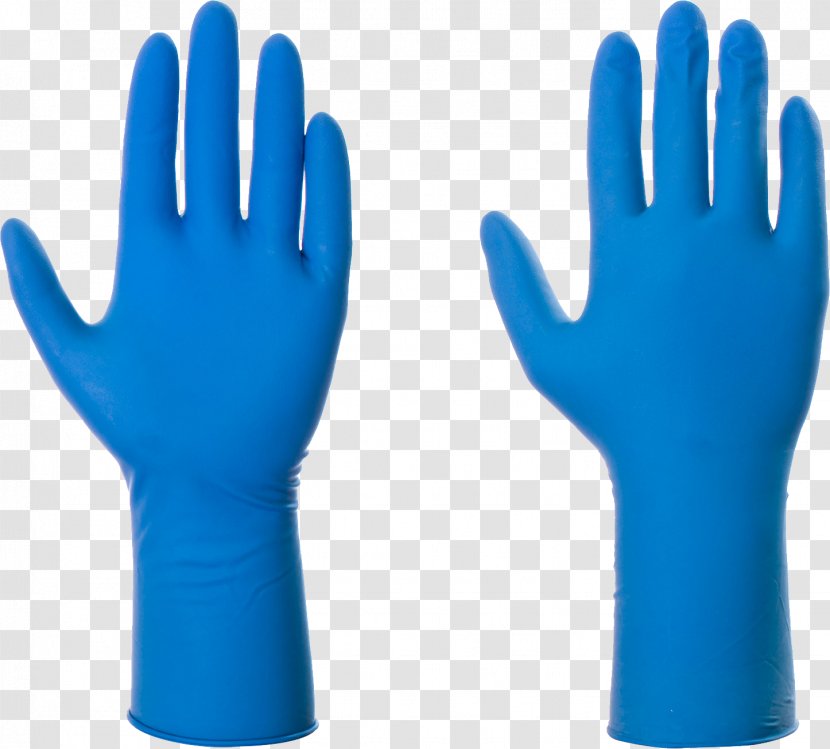 Medical Glove Blue Clothing - Finger - Gloves Image Transparent PNG