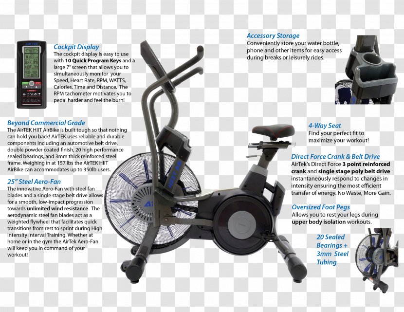 Exercise Machine Bikes Bicycle High-intensity Interval Training Transparent PNG