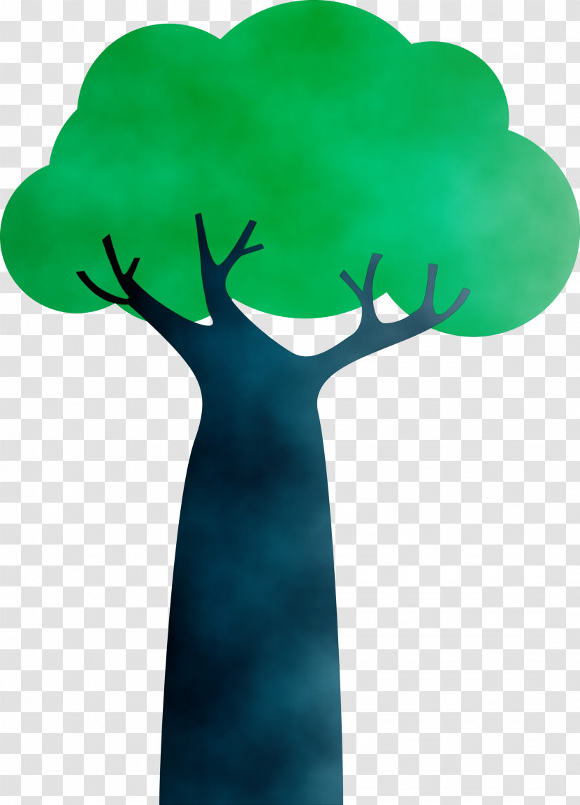 Plant Stem Teal M-tree H&m Tree Transparent PNG