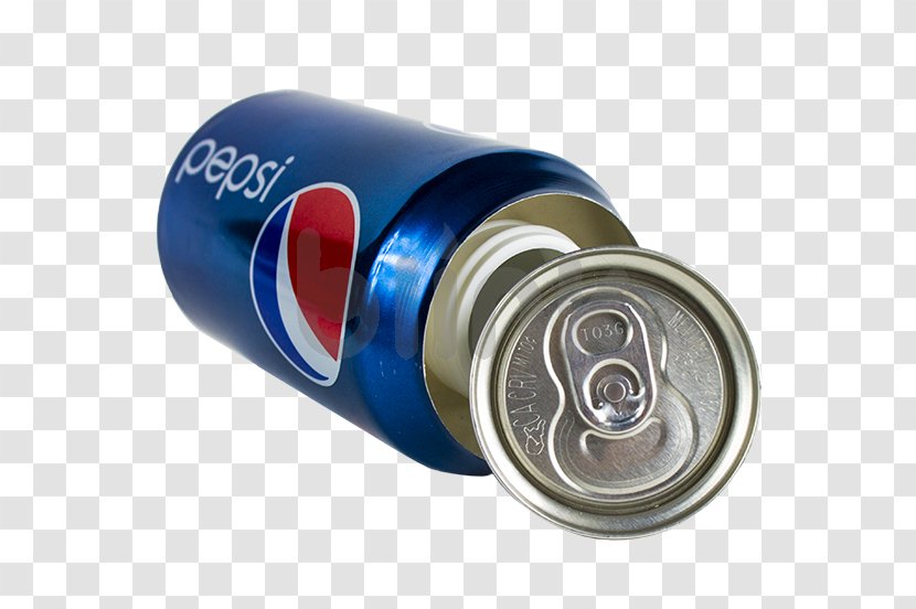 Pepsi Fizzy Drinks Cola Tab Beverage Can - Cylinder - Safe Transparent PNG