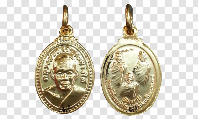 Locket Medal Coin Earring Silver - Pendant - Luang Phor Thuad Transparent PNG