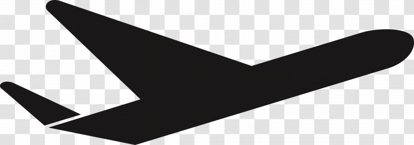 Airplane Wing - Black Transparent PNG
