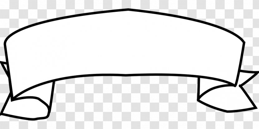 Banner Clip Art - Logo - Black And White Transparent PNG
