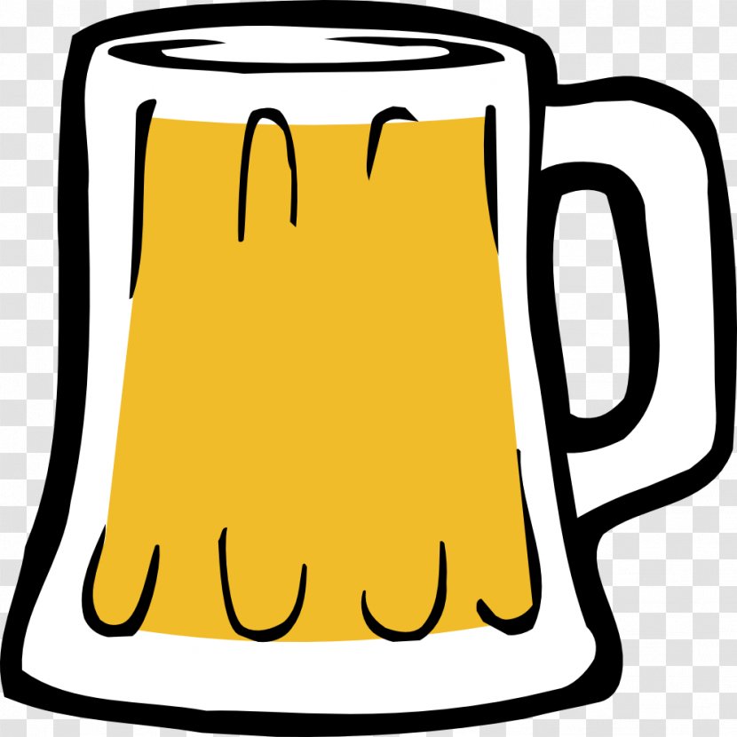 Beer Mug Clip Art - Yellow - Cliparts Transparent PNG