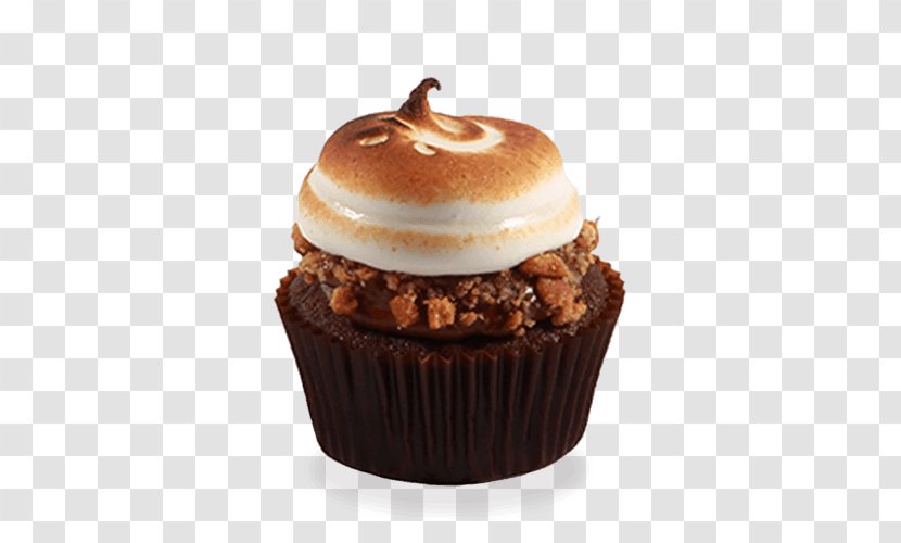 Cupcake S'more Fudge Frosting & Icing Milk - Cream Transparent PNG