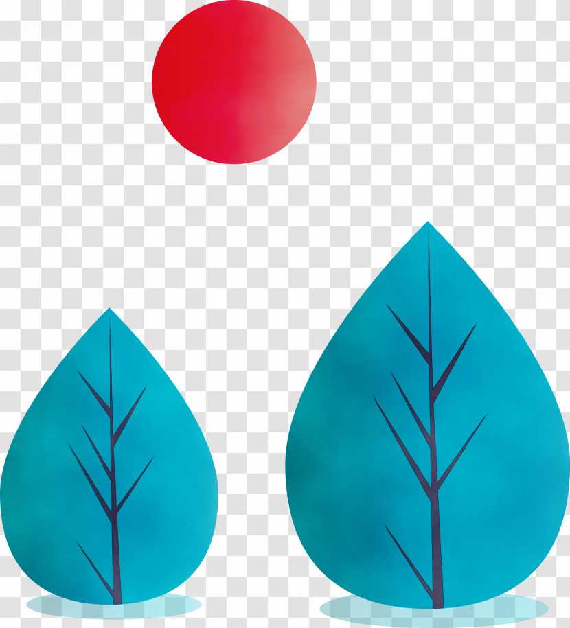 Leaf Turquoise Aqua Teal Turquoise Transparent PNG