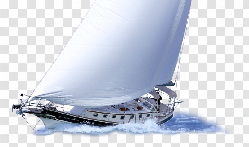 Sailboat Sailing Yacht - Beautiful Boat Transparent PNG
