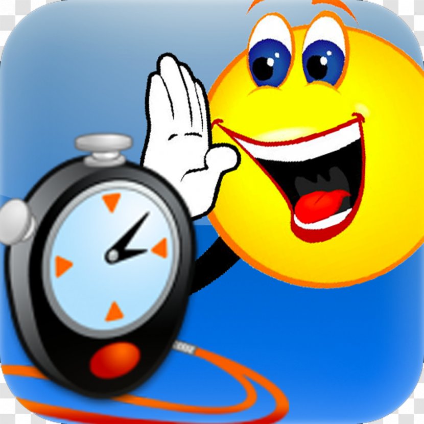 Smiley Chronometer Watch Alarm Clocks Clip Art - Stopwatch Transparent PNG
