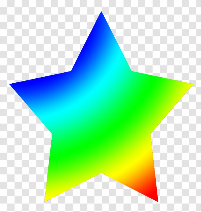 Star Rainbow Color Light Clip Art - Watercolor Transparent PNG