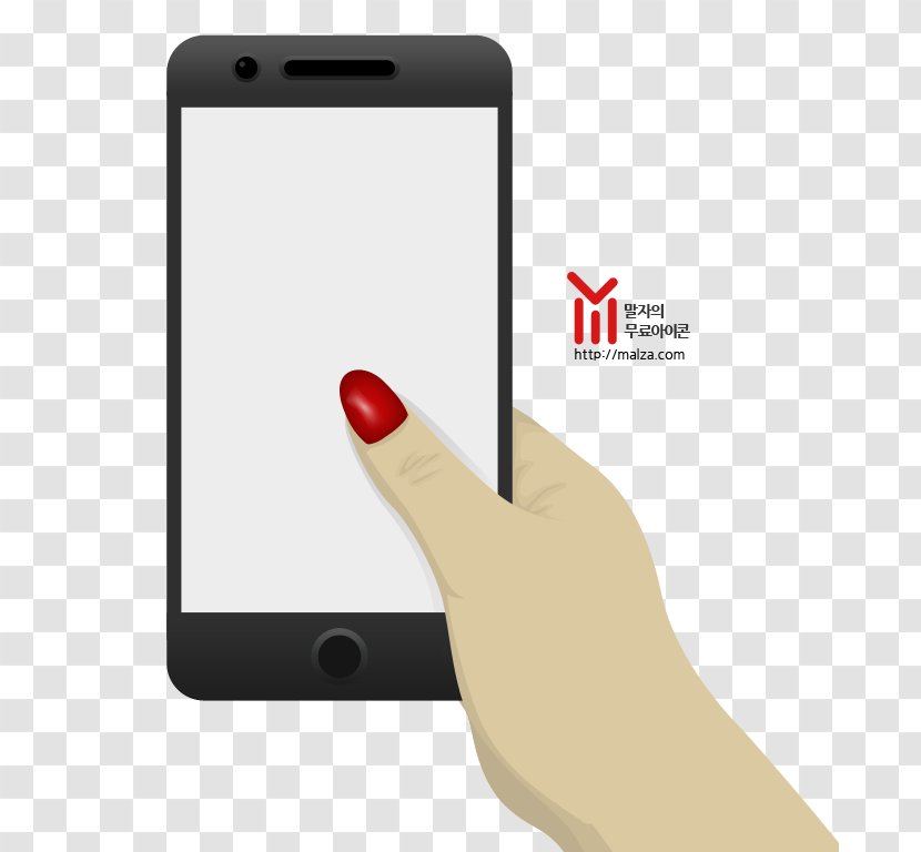 Smartphone Thumb Hand Model - Finger Transparent PNG