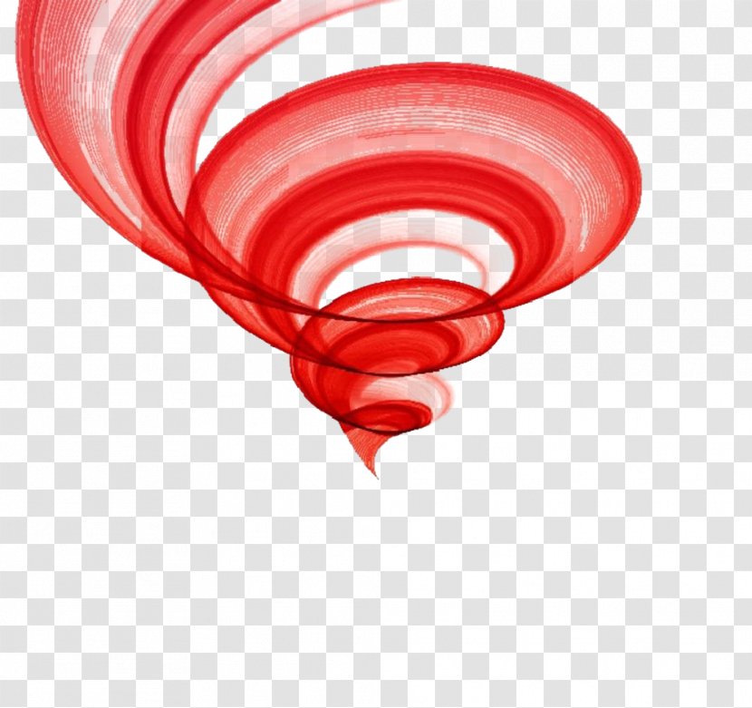 Tornado Illustration - Flower - Red Transparent PNG