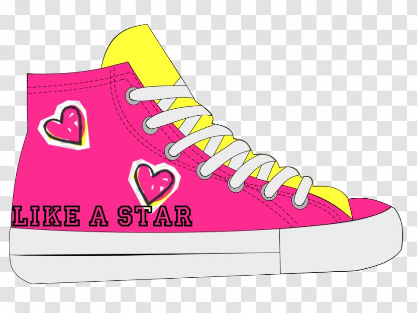 Sneakers Pink M Pattern - Athletic Shoe - Design Transparent PNG