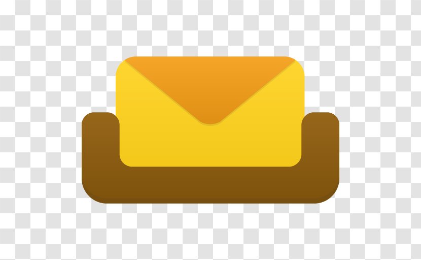Rectangle Yellow - Mailbox Transparent PNG